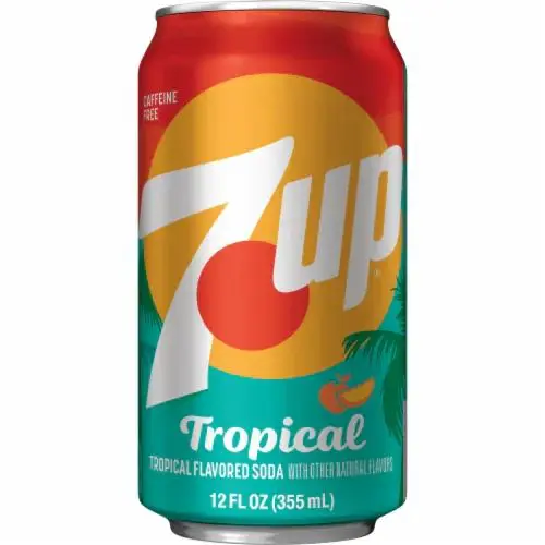 7Up Tropical soda can design