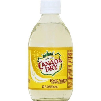 Small bottle of tonic water