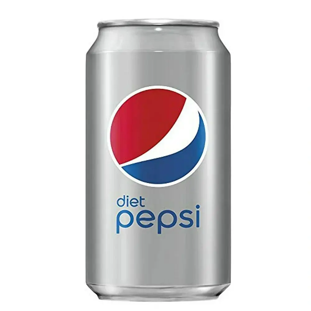 Silver Diet Pepsi soda can