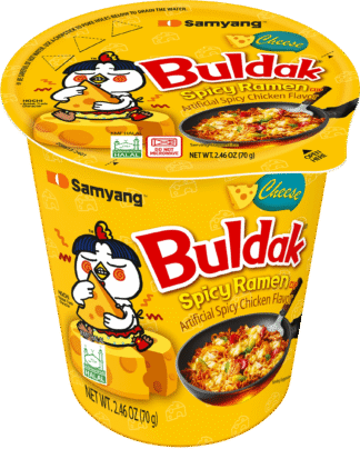 Samyang Buldak cheese ramen packaging