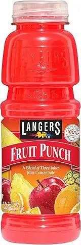 Fruit punch juice bottle