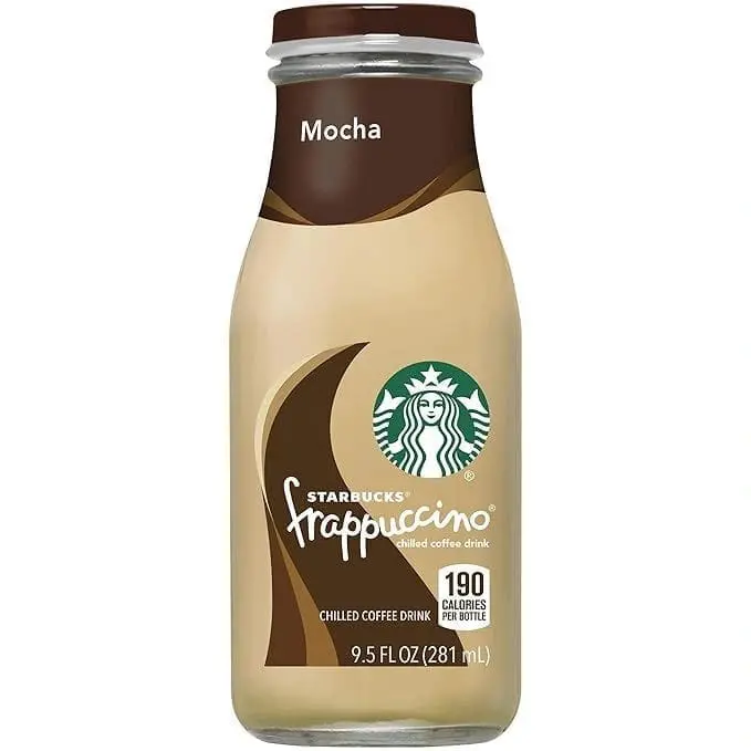 Chilled coffee drink bottle
