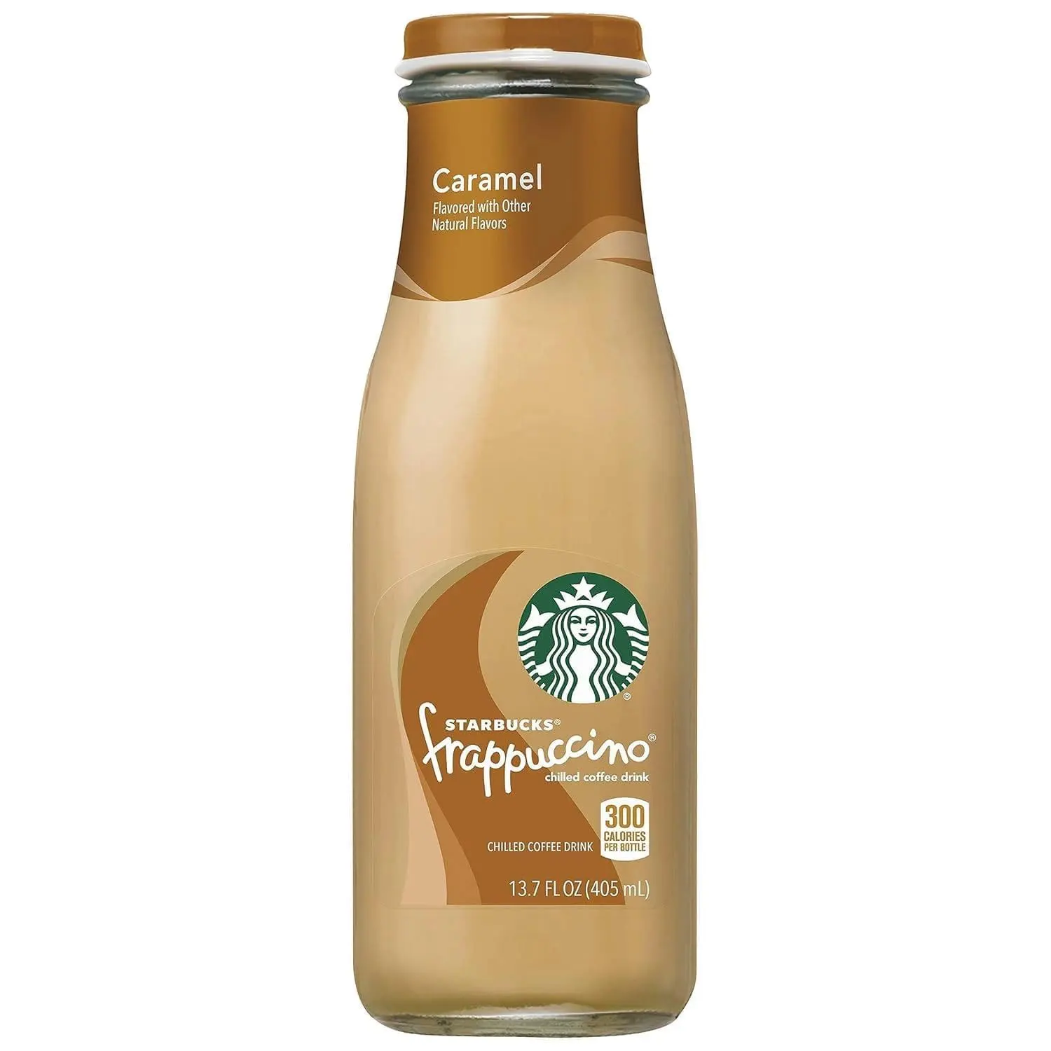 Chilled caramel coffee drink
