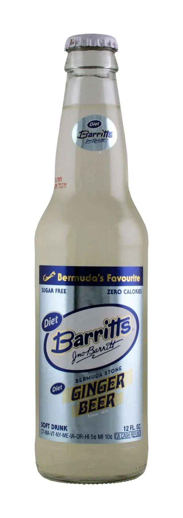 Barritt's Bermuda stone ginger beer bottle.