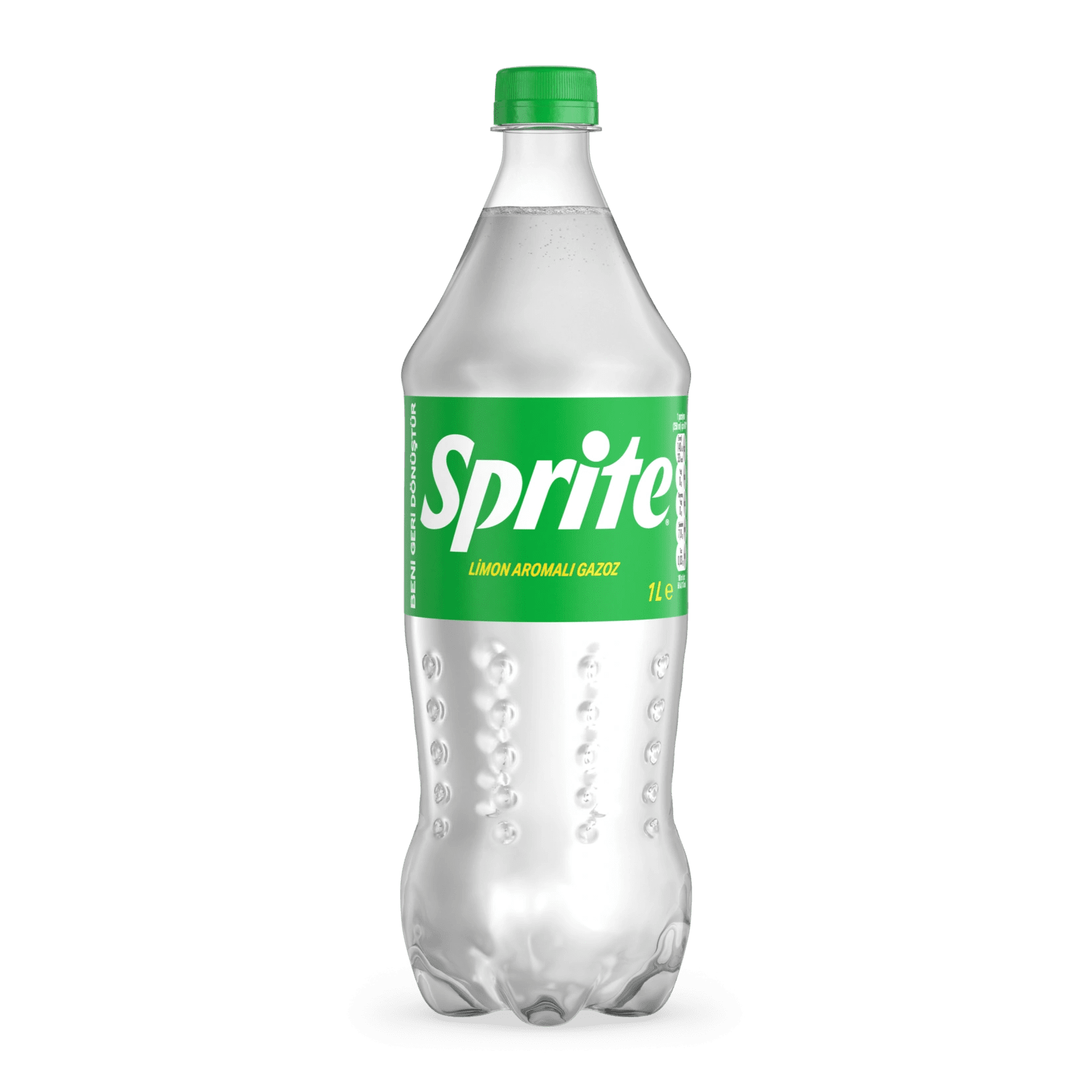 Clear plastic Sprite bottle
