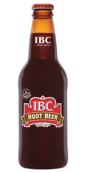 IBC soda in glass bottle