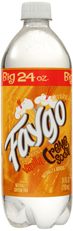 Orange Faygo soda bottle design