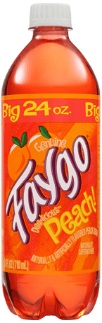 Peach-flavored Faygo soft drink
