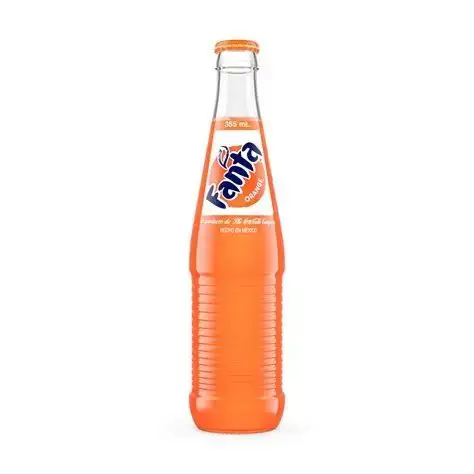 Orange Fanta soda bottle