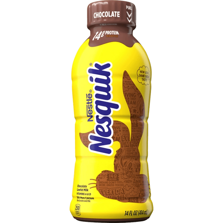 Nesquik chocolate protein drink bottle