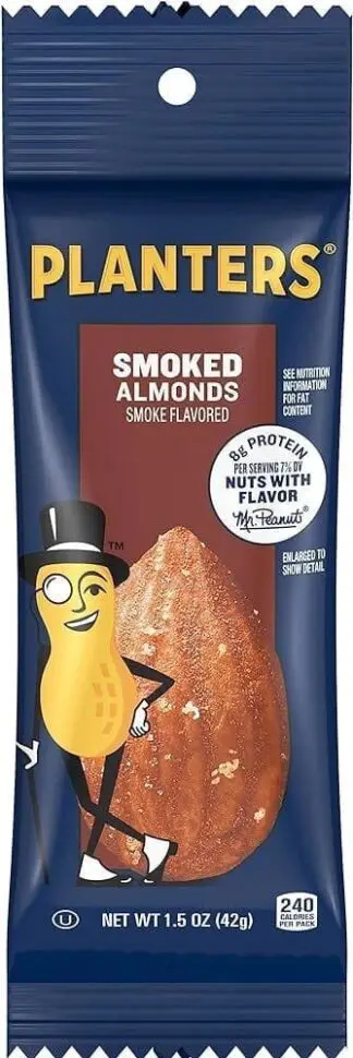 Planters smoked almonds snack pack