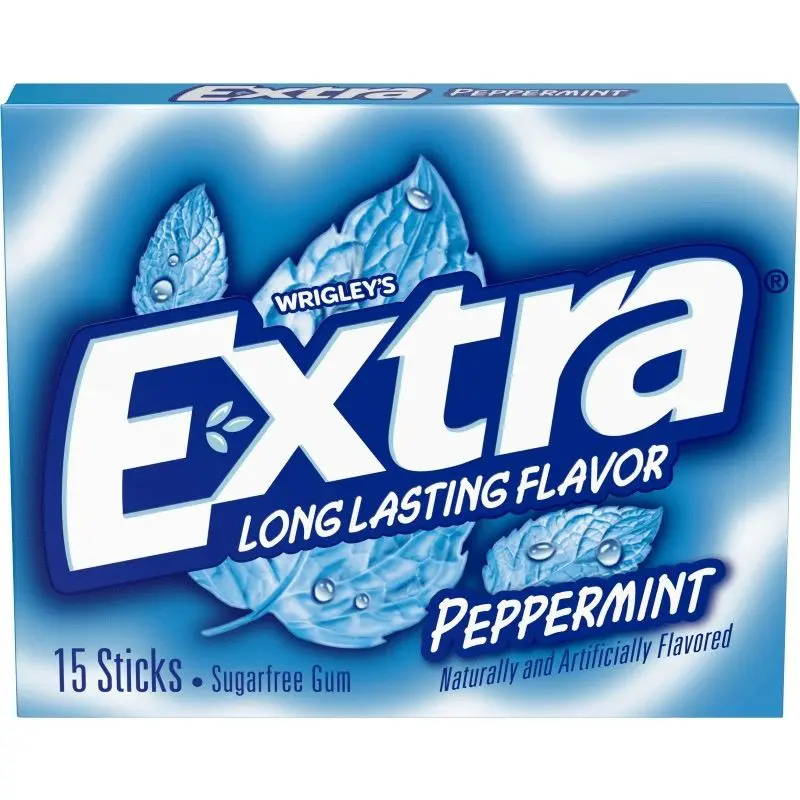 Sugarfree peppermint gum box