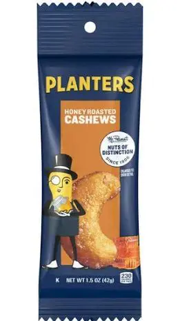 Honey roasted cashews by Planters