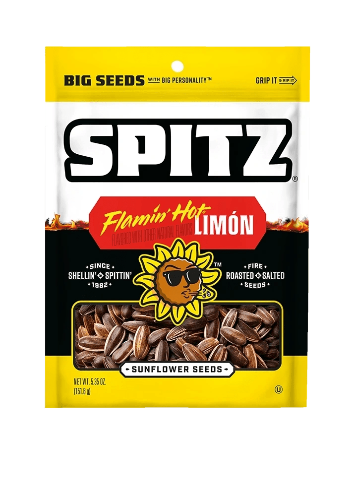 Spitz Flamin' Hot Limón sunflower seeds