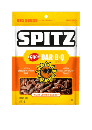 Spitz Bar-B-Q sunflower seeds package