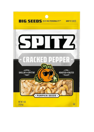 Pumpkin seeds with cracked pepper flavor
