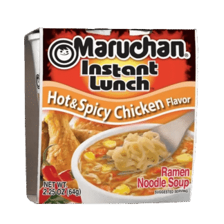 Maruchan noodle soup packaging with chicken flavor