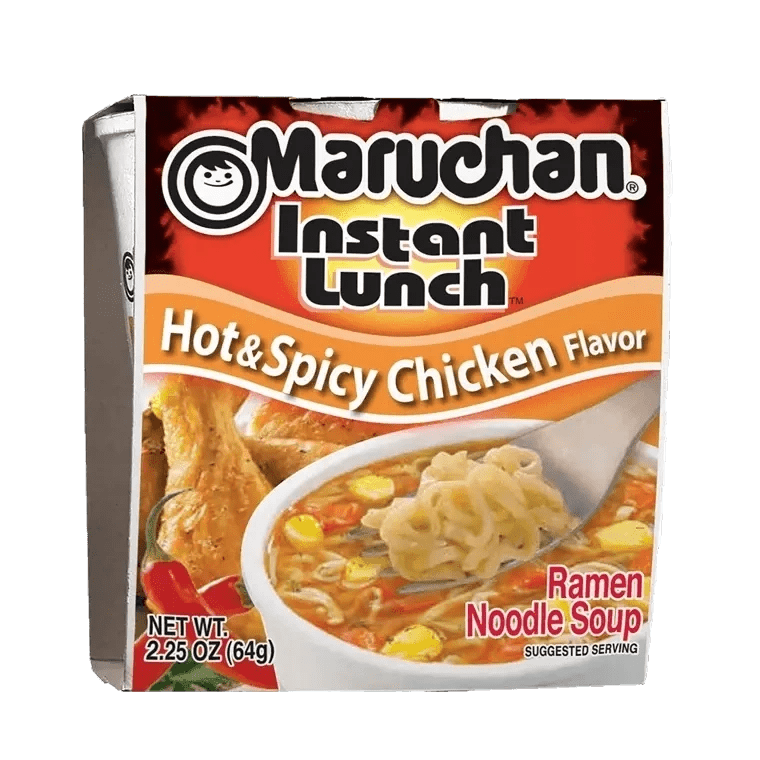 Maruchan noodle soup packaging with chicken flavor