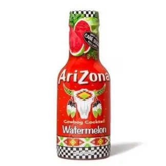 Watermelon flavor Arizona drink packaging