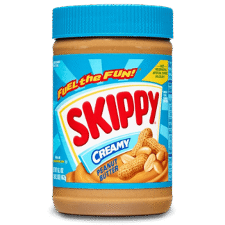 Skippy creamy peanut butter jar