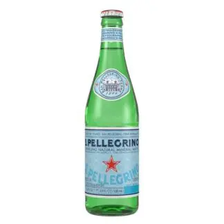 Sparkling mineral water bottle