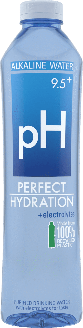 Perfect Hydration alkaline water packaging