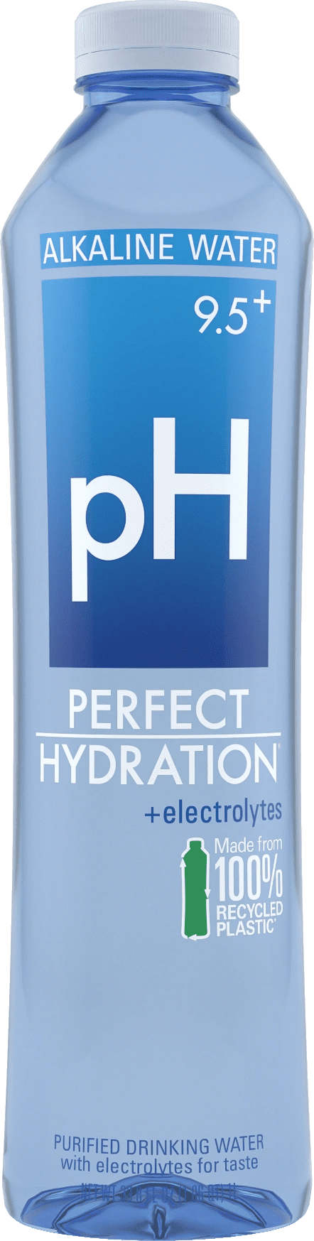 Perfect Hydration alkaline water packaging