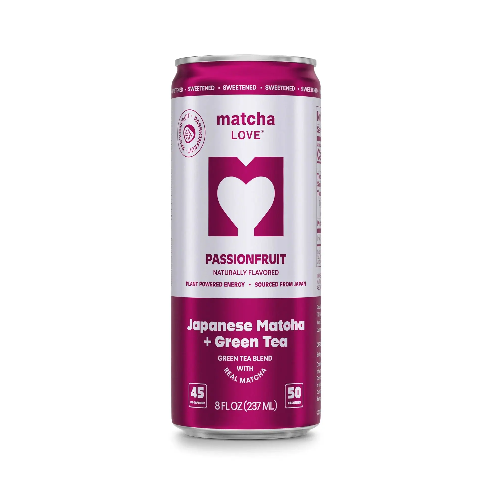 Japanese matcha drink, passionfruit flavor