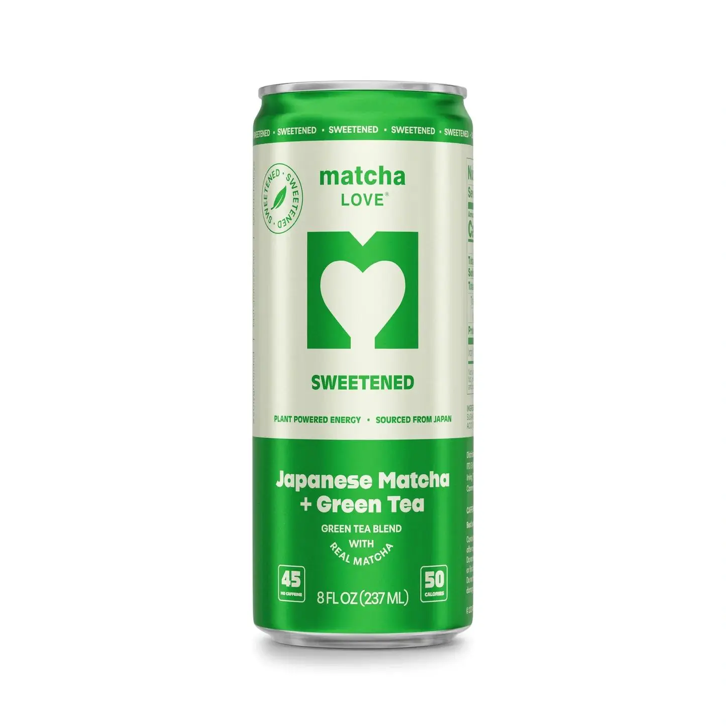 Japanese matcha beverage can