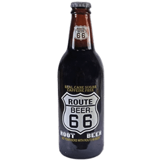 Vintage-style root beer bottle