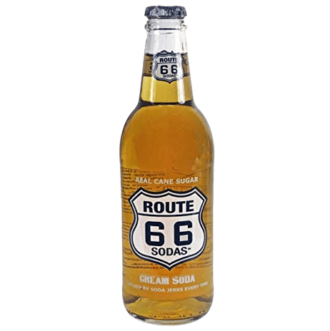 Vintage-style cream soda drink