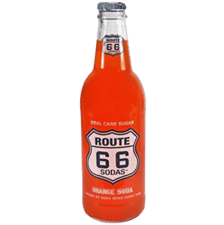 Vintage-style orange soda drink