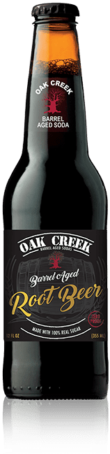 Dark Glass Bottle with Label