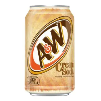 A&W cream soda can