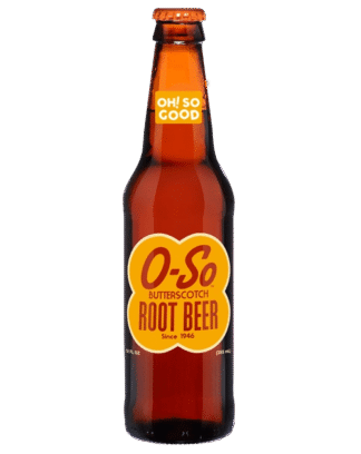 O-So root beer label