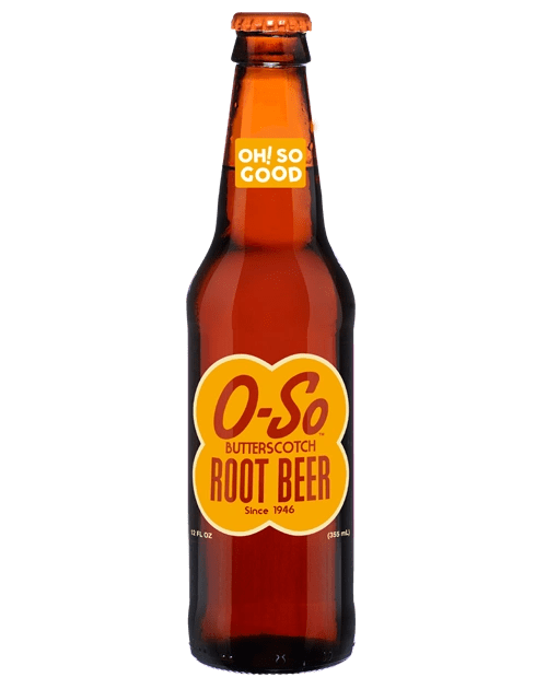 O-So root beer label