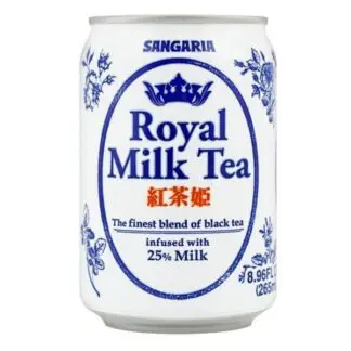 Sangaria milk tea beverage, floral accents