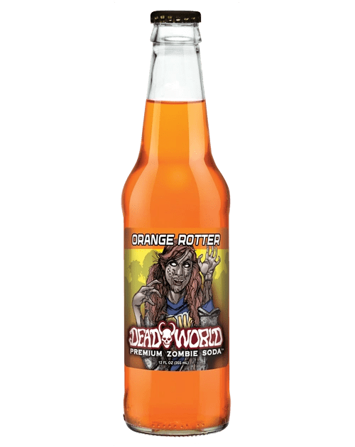 Premium zombie soda with orange flavor