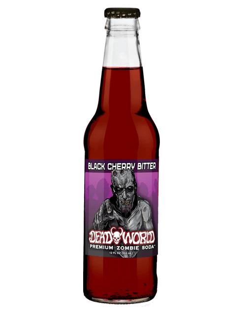 Dead World black cherry bitter drink