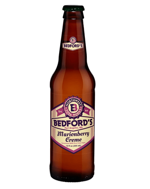 Bedford's Marionberry Creme soda bottle