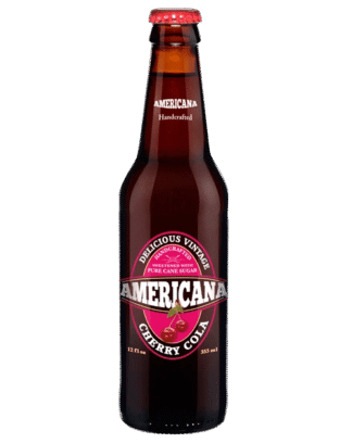 Americana cherry-flavored soda bottle