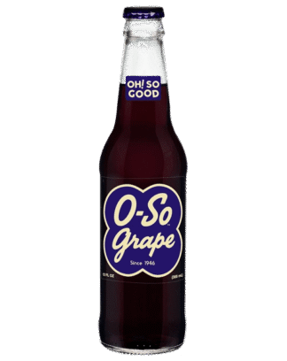 O-So Grape soda bottle