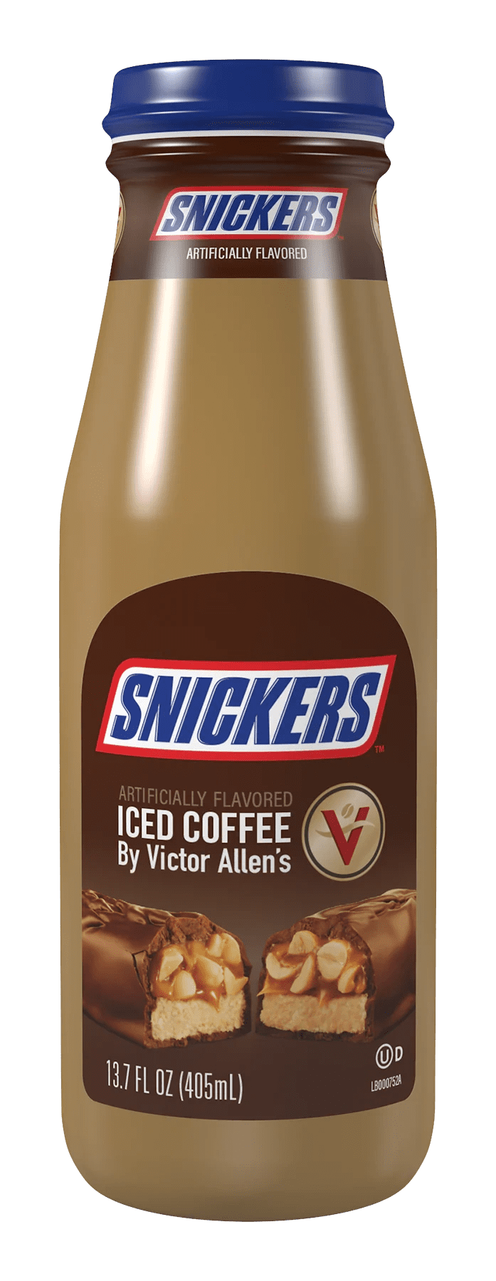 Snickers flavored iced coffee bottle