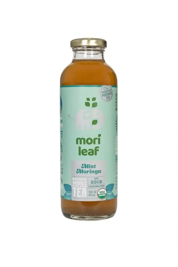 Mori Leaf Mint Moringa tea bottle