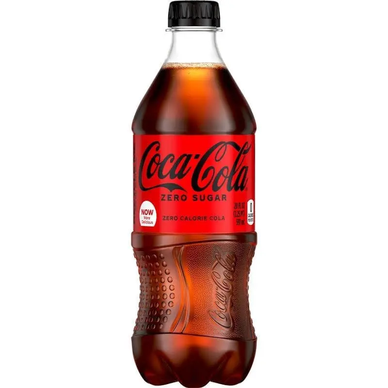 Coke Zero Sugar plastic bottle