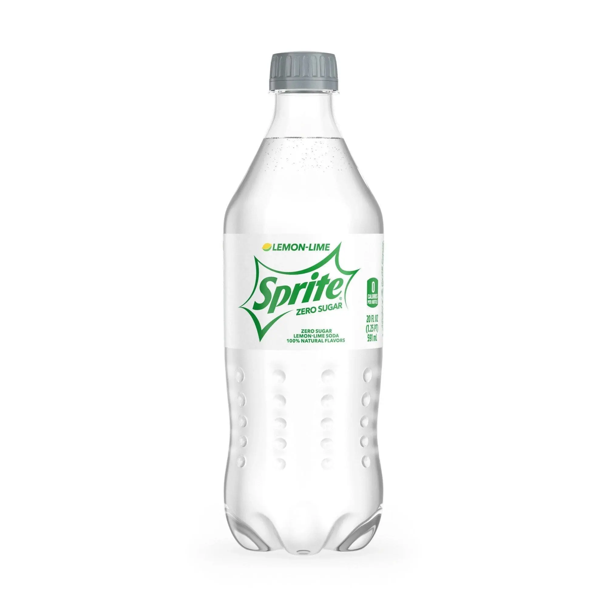 Clear plastic bottle of Sprite Zero