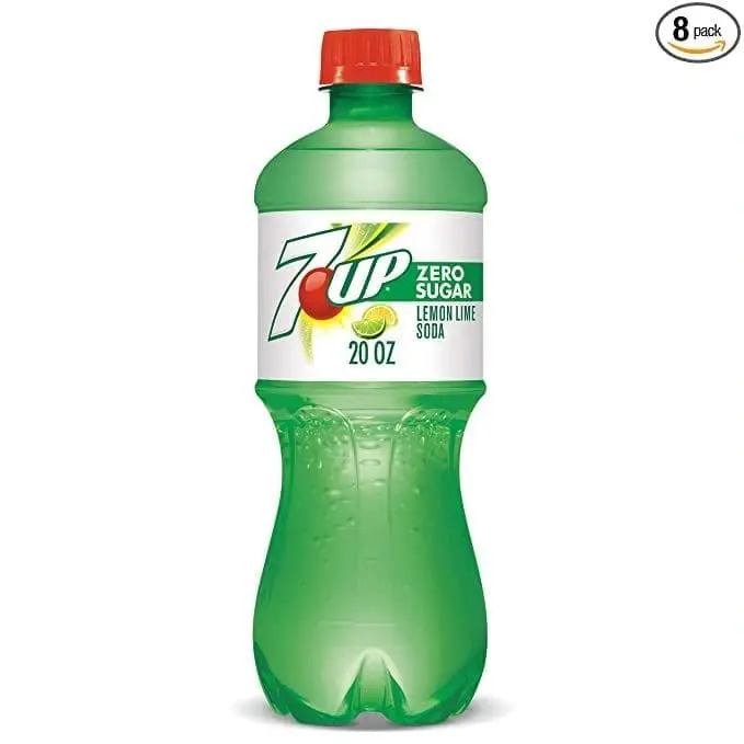 20 oz 7UP Zero Sugar beverage