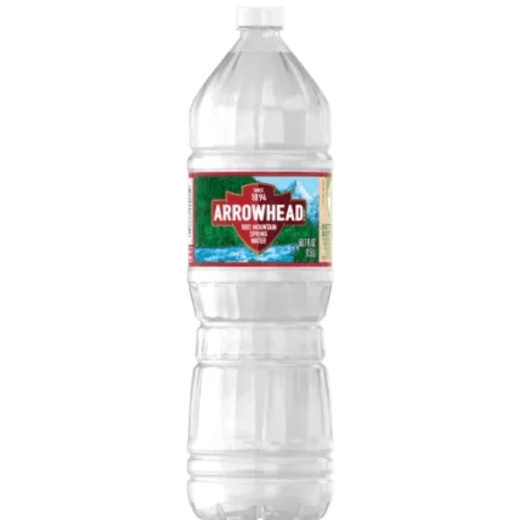 Arrowhead mountain spring water bottle