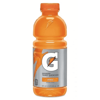 Orange Gatorade bottle with logo