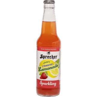 Sparkling strawberry lemonade beverage